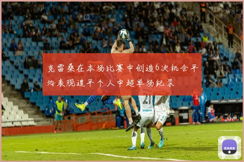 克雷桑在本场比赛中创造6次机会平均表现追平个人中超单场纪录